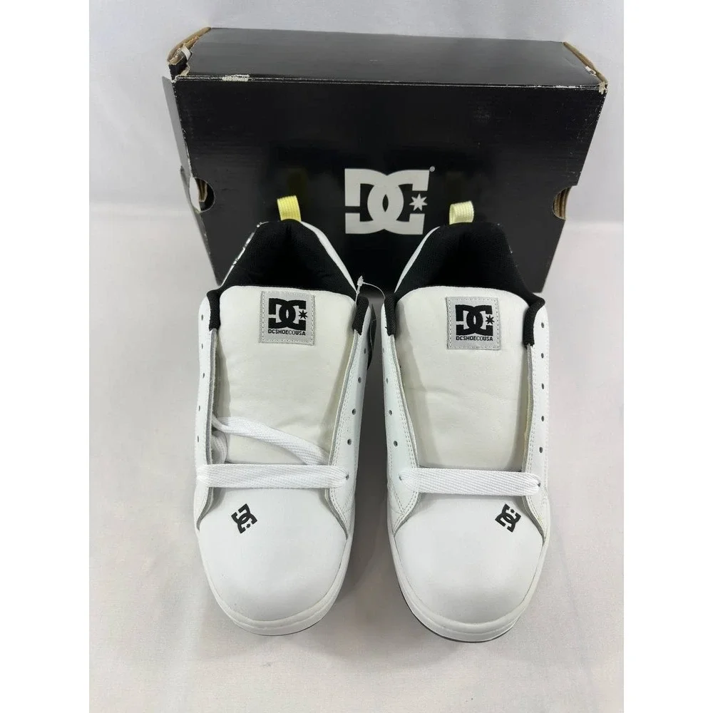 Vintage DC Court Graffik 2006 Y2K Skate Shoes White Camo Men's Size 13